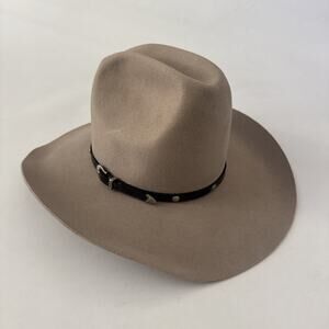 Silver Spur B Bar H Cowboy Hat Cattleman Western 100% WOOL